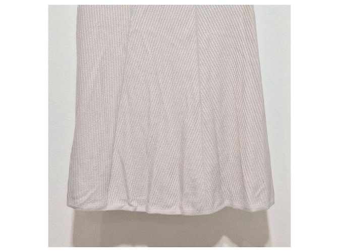 Chanel Gonna in cashmere baby Loro Piana Argento - vista 5