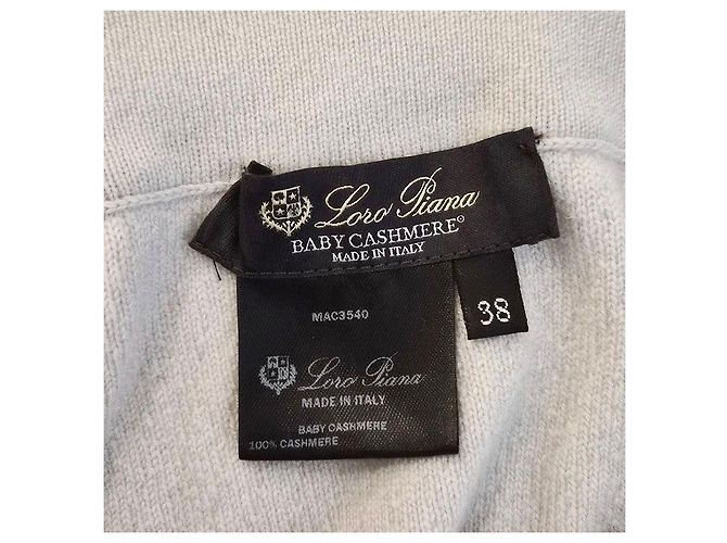 Chanel Gonna in cashmere baby Loro Piana Argento - vista 6