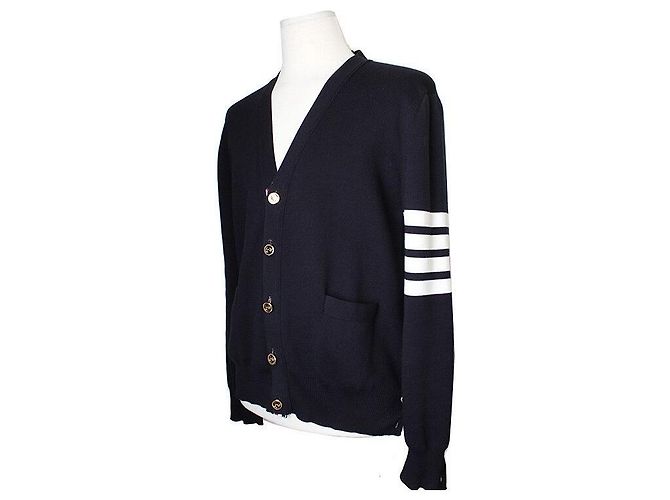 Thom Browne Baumwollcardigan für Herren Schwarz - Ansicht 2