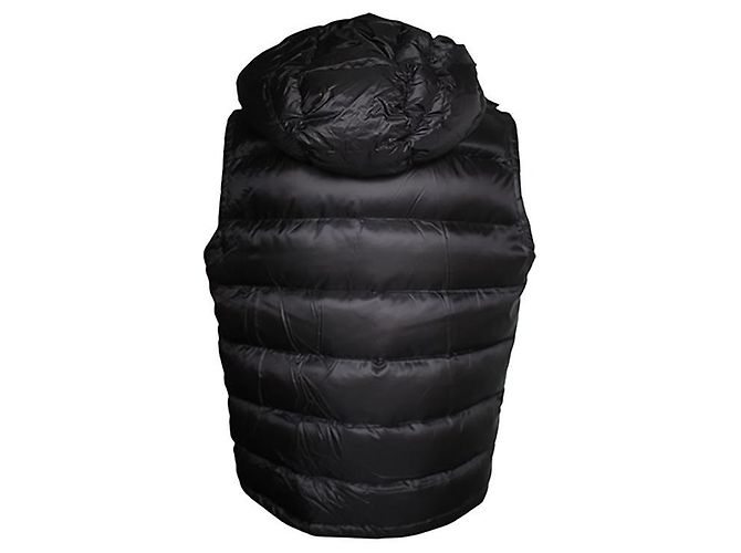 Moncler Gilet imbottito con cappuccio per uomo Nero - vista 2