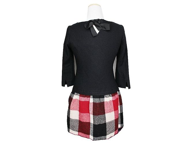 Burberry Vestido de lana a cuadros Blue Label Roja - vista 2