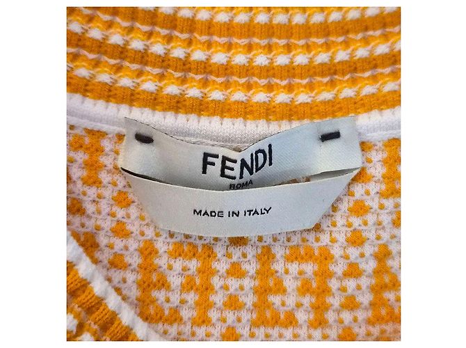 Fendi FF-Logo Strick T-Shirt mit kurzen Ärmeln - Ansicht 6