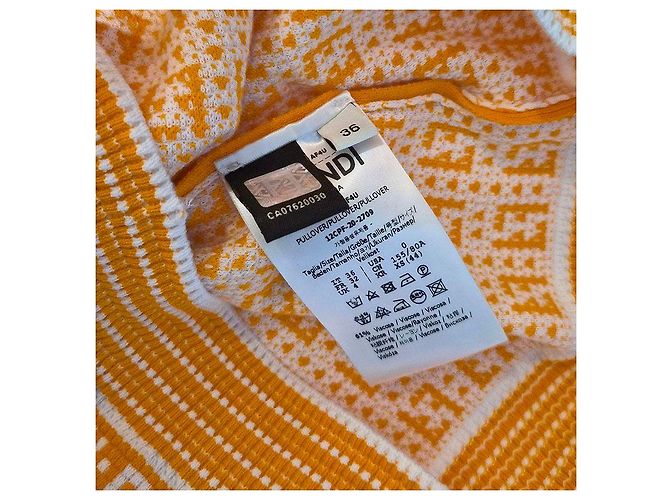 Fendi FF-Logo Strick T-Shirt mit kurzen Ärmeln - Ansicht 7