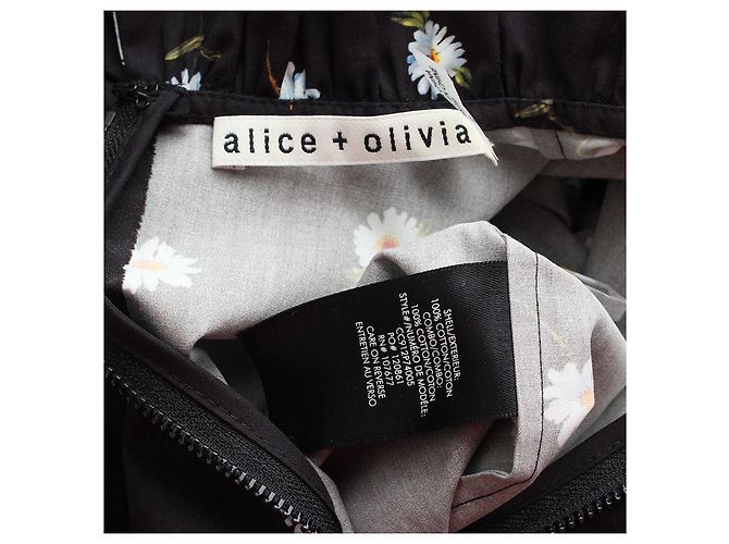 Alice + Olivia Blusa nera con volant Alice e Olivia Nero - vista 3