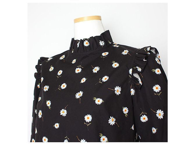 Alice + Olivia Blusa nera con volant Alice e Olivia Nero - vista 4
