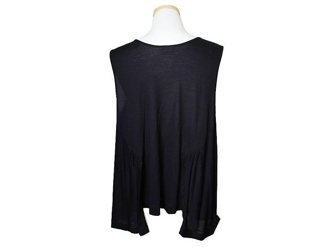 Top negro sin mangas Dries Van Noten Azul - vista 2