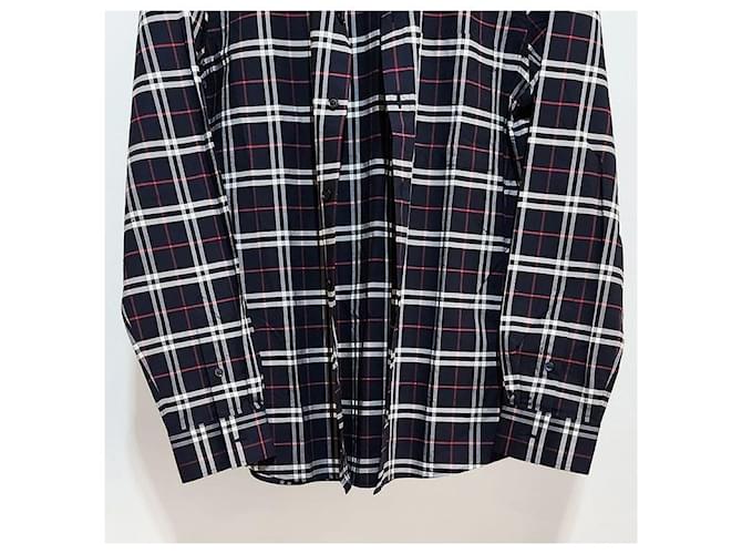 Burberry Camicia a quadri in cotone Nero - vista 5