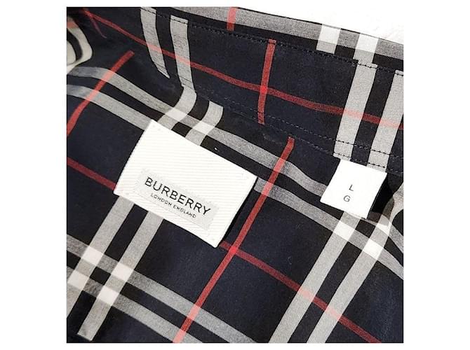Burberry Camicia a quadri in cotone Nero - vista 6