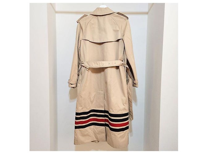 Burberry Trench coat de gabardina a rayas Waterloo Naranja - vista 3