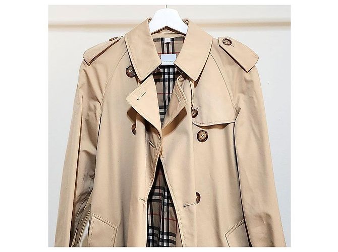 Burberry Trench coat de gabardina a rayas Waterloo Naranja - vista 4