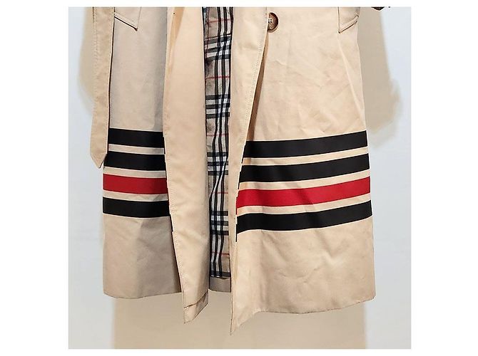 Burberry Trench coat de gabardina a rayas Waterloo Naranja - vista 5