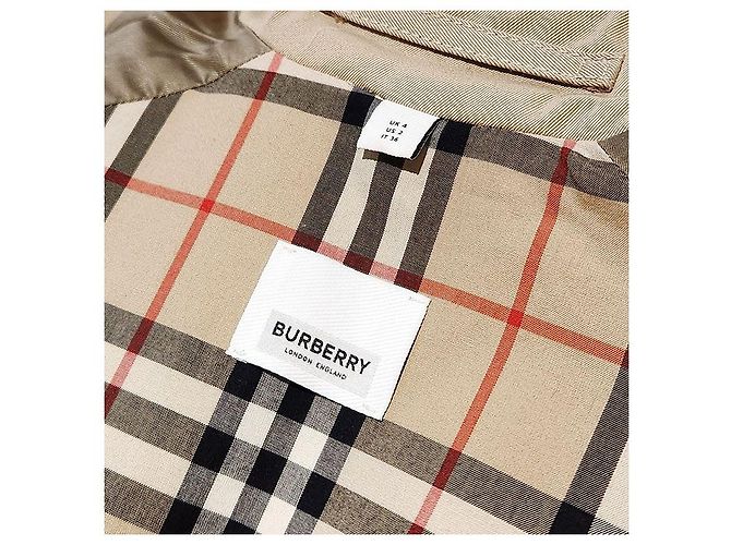 Burberry Trench coat de gabardina a rayas Waterloo Naranja - vista 6