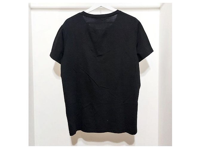 Balmain Logo Kurzarm-T-Shirt Schwarz - Ansicht 3
