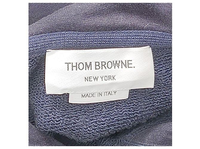 Thom Browne Classic Loopback Hoodie Long Sleeve Black - view 6