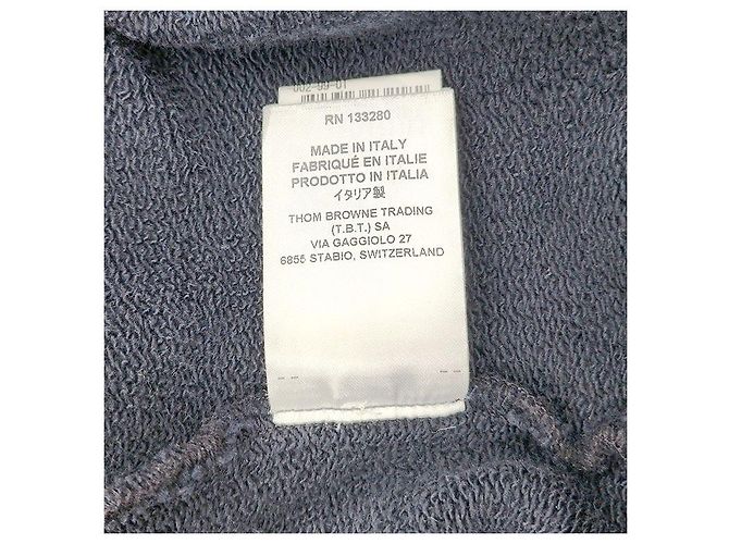 Thom Browne Classic Loopback Hoodie Long Sleeve Black - view 7