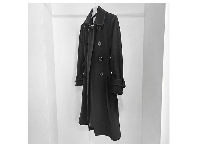 Burberry Abrigo de lana Negro - vista 2