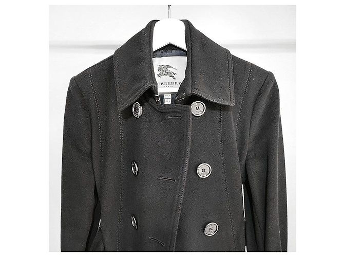 Burberry Abrigo de lana Negro - vista 4