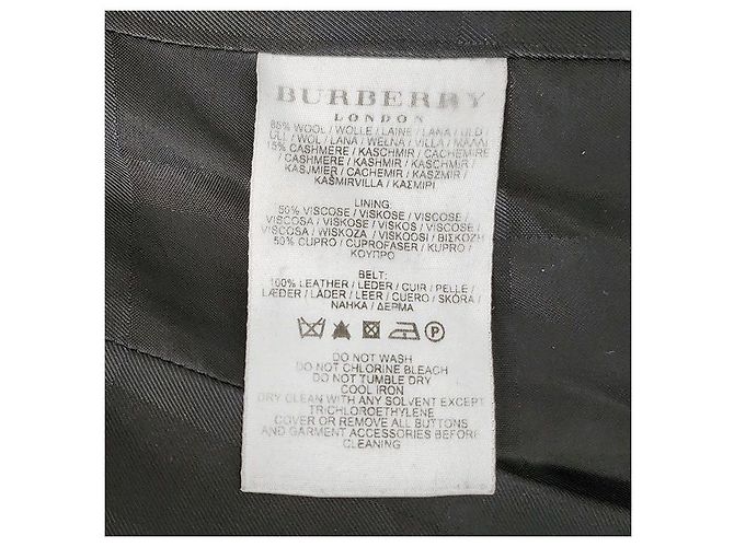 Burberry Abrigo de lana Negro - vista 7