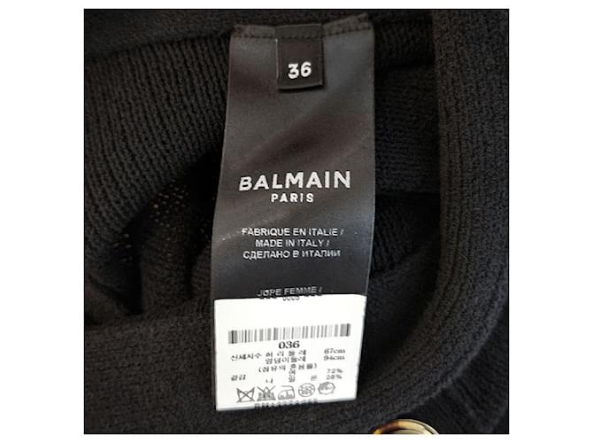 Balmain Strickrock lang Schwarz - Ansicht 7