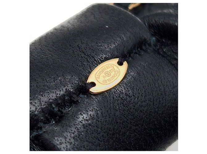 Chanel Scrunchie de cabelo CC Around Chain Preto - vista 5