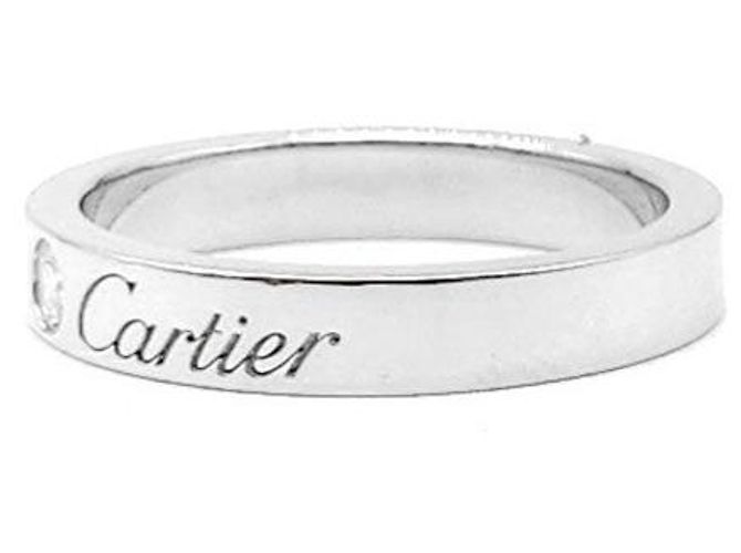 Cartier Logo Diamantring Silber - Ansicht 2