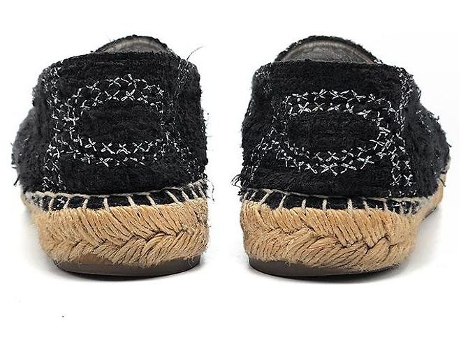 Chanel Sneakers Espadrille CC Tweed Multicolore - vista 4