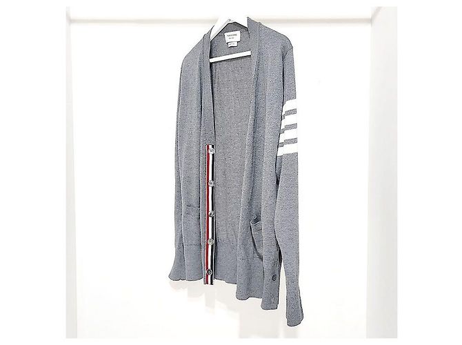 Thom Browne Entspanntes V-Ausschnitt-Cardigan aus Merinowolle Braun - Ansicht 2