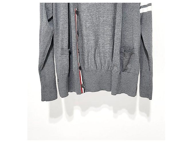 Thom Browne Entspanntes V-Ausschnitt-Cardigan aus Merinowolle Braun - Ansicht 5