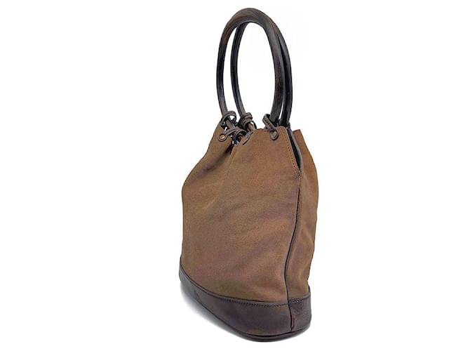 Gucci Borsa Tote Suede Ring Marrone - vista 2
