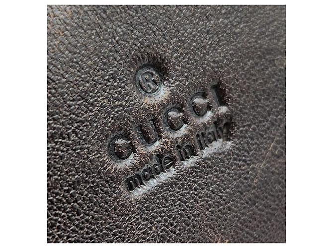 Gucci Borsa Tote Suede Ring Marrone - vista 8