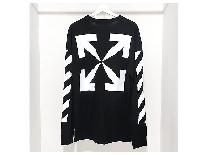 Off White Mona Lisa Freccia Maniche Lunghe Blu - vista 3
