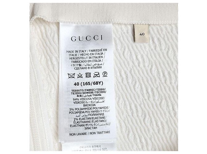 Gucci Gonna con logo GG Argento - vista 7