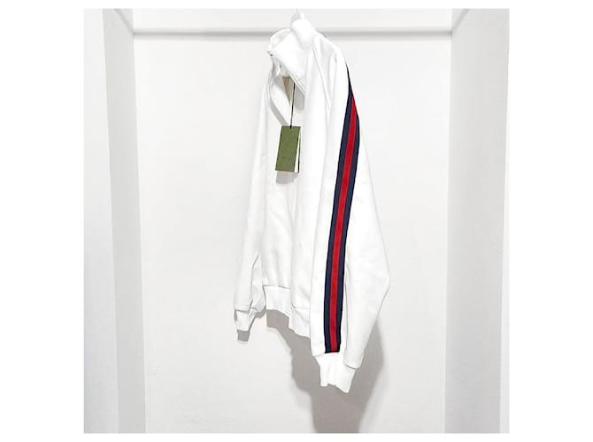 Gucci Giacca da track con zip e maniche web Multicolore - vista 2