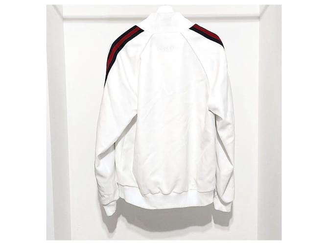Gucci Giacca da track con zip e maniche web Multicolore - vista 3