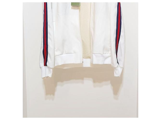 Gucci Giacca da track con zip e maniche web Multicolore - vista 5