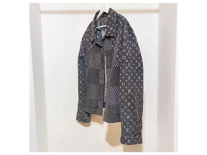 Louis Vuitton Nigo Damier Trucker Jeansjacke Schwarz - Ansicht 2