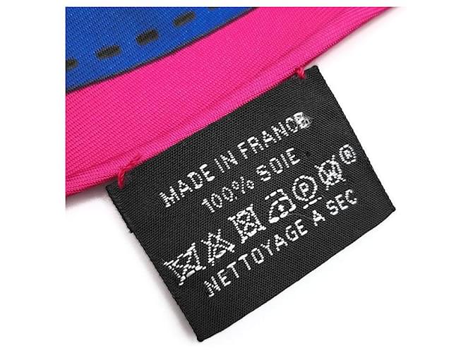 Hermès Bufanda de Seda Triangular Gigante Rosa - vista 6