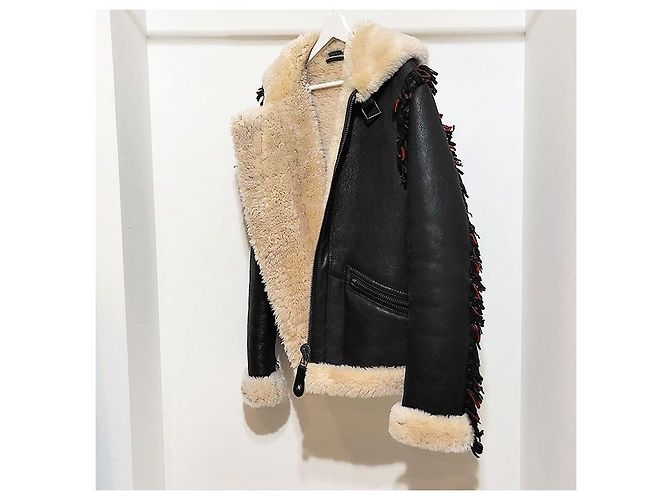 Lanvin Faux Shearling Jacke Orange - Ansicht 2