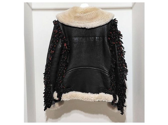 Lanvin Faux Shearling Jacke Orange - Ansicht 3
