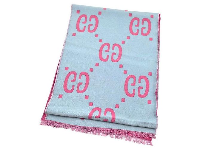 Gucci GG Woll-Seide-Schal Pink - Ansicht 3