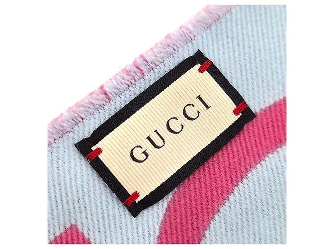 Gucci GG Woll-Seide-Schal Pink - Ansicht 4