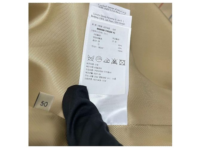 Gucci Baumwollmantel mit Fensterkaromuster Braun - Ansicht 6
