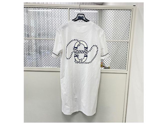 Hermès Abito Stampato a Maniche Corte Bianco - vista 2