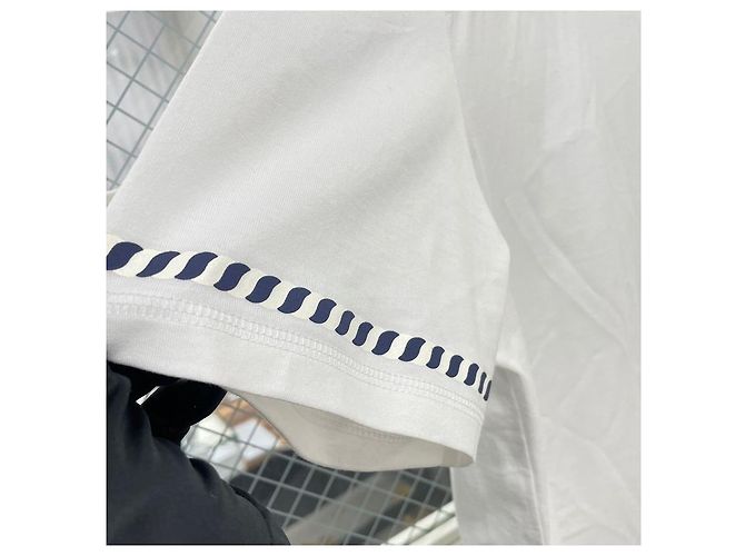 Hermès Abito Stampato a Maniche Corte Bianco - vista 5