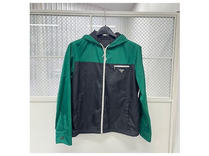 Prada Nylon Windbreaker-Jacke Mehrfarben - Ansicht 2
