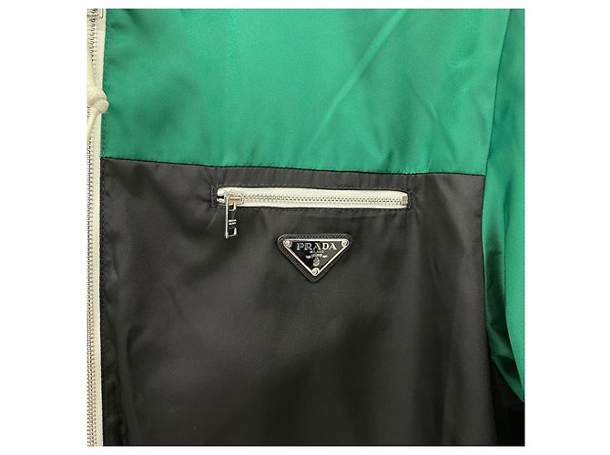 Prada Nylon Windbreaker-Jacke Mehrfarben - Ansicht 3