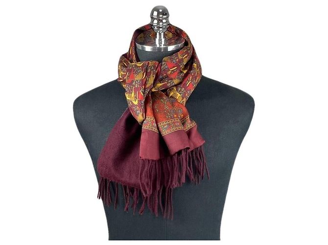 Salvatore Ferragamo FERRAGAMO Sciarpa Horse Flower Rosso - vista 2