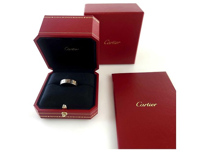 Cartier Anillo Clásico de Oro Blanco Love - vista 5