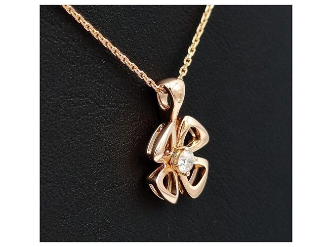 Bulgari Collana Fiorever in Diamanti Rosa - vista 3