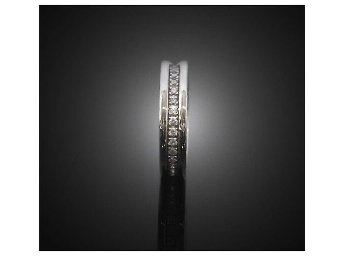 Bulgari Ring aus Weißgold mit Voll-Diamanten - Ansicht 3